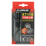 Klarus XT11S Rechargeable Flashlight - CREE XP-L HI V3 LED - 1100 Lumens - Uses 2 x CR123A  or 1 x 18650 (Included)