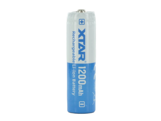 XTAR 14500 1200mAh 3.7V Protected 2.8A Lithium Ion (Li-ion) Button Top Battery