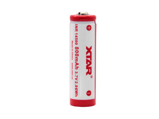 XTAR INR 14500 800mAh 3.7V Unprotected Lithium Ion (Li-ion) Button Top Battery - Boxed