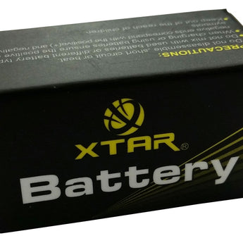 XTAR RCR123A / 16340 650mAh 3.6V Protected Lithium Ion (Li-ion) Button Top Battery - Boxed
