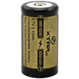 Xtar IMR 18350 850mAh 3.7V Protected High-Drain 4.25A Lithium Manganese (LiMn2O4) Button Top Battery - Boxed
