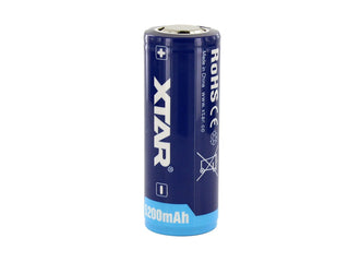 XTAR 26650 5200mAh 3.6V 7A Protected Lithium Ion (Li-ion) Button Top Battery - Boxed
