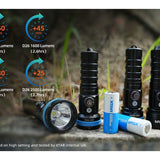 XTAR 26650 6000mAh 3.6V 10A Protected Lithium Ion (Li-ion) Button Top Battery - Boxed