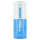 XTAR 26650 6000mAh 3.6V 10A Protected Lithium Ion (Li-ion) Button Top Battery - Boxed
