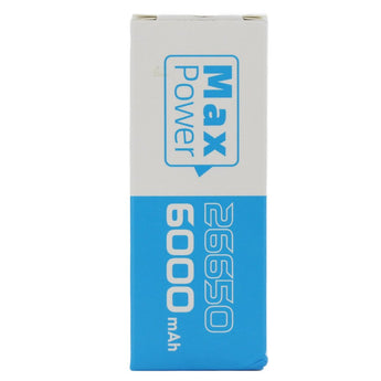 XTAR 26650 6000mAh 3.6V 10A Protected Lithium Ion (Li-ion) Button Top Battery - Boxed