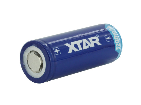 Xtar 26650 5200mAh 3.6V 7A Protected Lithium Ion (Li-ion) Button Top Battery - Boxed