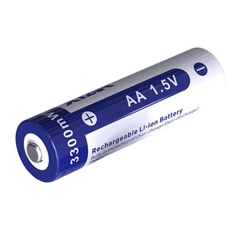 XTAR AA 2000mAh / 3300mWh 1.5V Rechargeable Protected Lithium-Ion Lithium Nickel Manganese Cobalt Oxide (LiNiCoMnO2) Button Top Battery - Bulk