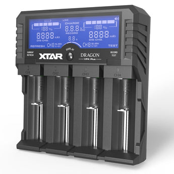 XTAR Dragon VP4 Plus 4 Slot Professional Battery Charger and Tester