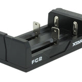 XTAR FC2 2-Channel Smart Charger for Li-ion, Ni-Cd, and NiMH Batteries - Includes Micro-USB Cable