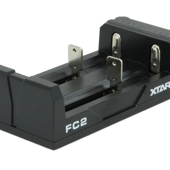 XTAR FC2 2-Channel Smart Charger for Li-ion, Ni-Cd, and NiMH Batteries - Includes Micro-USB Cable