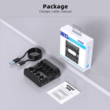 XTAR L4 4-Bay Smart Charger for NiMH and Li-ion AA and AAAs