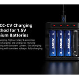 XTAR L4 4-Bay Smart Charger for NiMH and Li-ion AA and AAAs