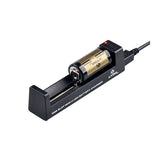 XTAR MC1 Portable Li-ion Battery Charger - Charges 10440, 14500, 14650, 16340, 17500, 17670, 18350, 18500, 18650, 18700, 22650, 25500, 26650