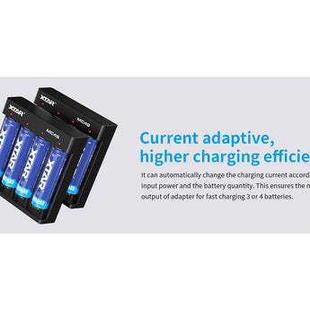 XTAR MC4S 4-Bay Li-ion and NiMH Battery Charger