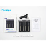 XTAR MC4S 4-Bay Li-ion and NiMH Battery Charger