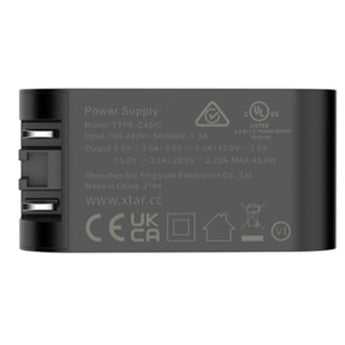 XTAR C451C 45W USB-C Wall Adapter 3A for US 120V - Cable not included