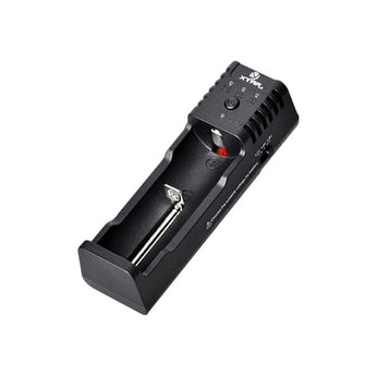 XTAR SP1 1-bay Li-ion/Li-Po Battery Charger with USB Output - Charges 14500, 14650, 16340, 17500, 17670, 18350, 18500, 18650, 18700, 22650, 25500, 26650