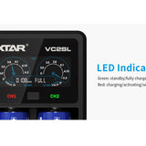 XTAR VC2SL Dual Bay USB Battery Charger  Included Charger  USB