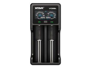 XTAR VC2SL Dual Bay USB Battery Charger  Included Charger  USB