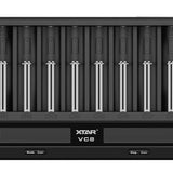 XTAR VC8 8-Channel Smart Charger with LCD Screen for Li-ion, NiMH and NiCd