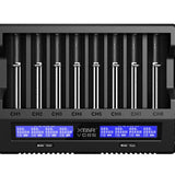 XTAR VC8S 8-Channel Smart Charger with LCD Screen for Li-ion NiMH and NiCd