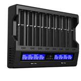 XTAR VC8S 8-Channel Smart Charger with LCD Screen for Li-ion NiMH and NiCd