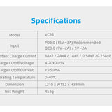 XTAR VC8S 8-Channel Smart Charger with LCD Screen for Li-ion NiMH and NiCd