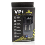 XTAR VP1 2-bay Li-ion Battery Charger with Digital Display - Charges 10440, 16340, 14500, 14650, 17500, 17670, 18350, 18500, 18650, 18700