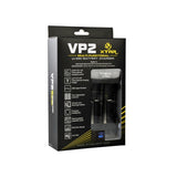 XTAR VP2 2-bay Li-ion/Li-Po Battery Charger - Charges 10440, 14500, 14650, 16340, 17500, 17670, 18350, 18500, 18650, 18700, 22650, 25500, and 26650