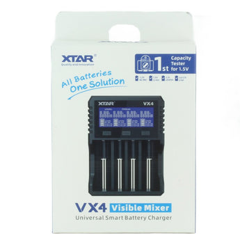 Xtar VX4 Visible Mixer 4-Bay Smart Charger - With or Without PD20W Adapter