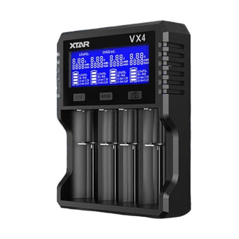 Xtar VX4 Visible Mixer 4-Bay Smart Charger - With or Without PD20W Adapter