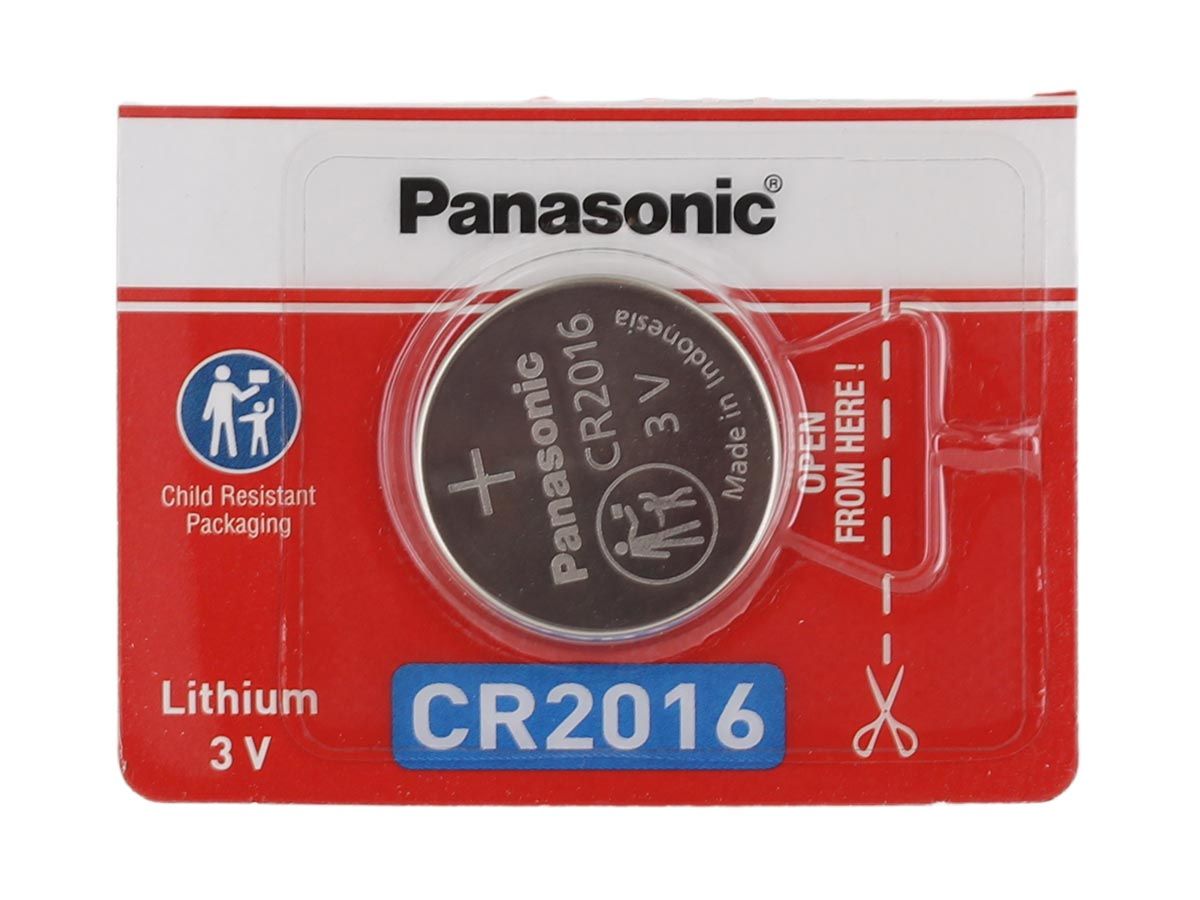 One (1) Twin Pack (2 Batteries) Panasonic Cr2016 Lithium Coin Cell Battery  3V