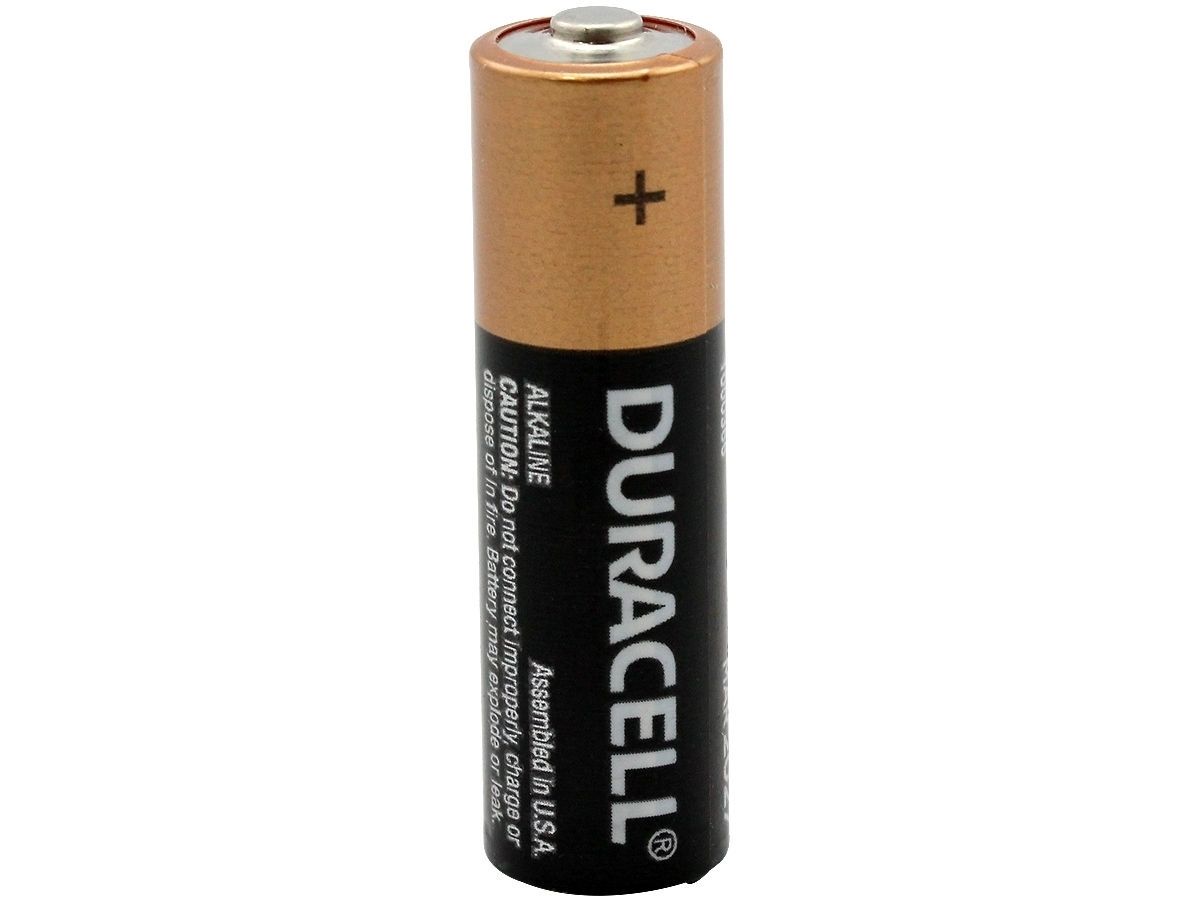 Duracell, DURMN1500B16Z, Coppertop Alkaline AA Batteries, 1 Each, Black 