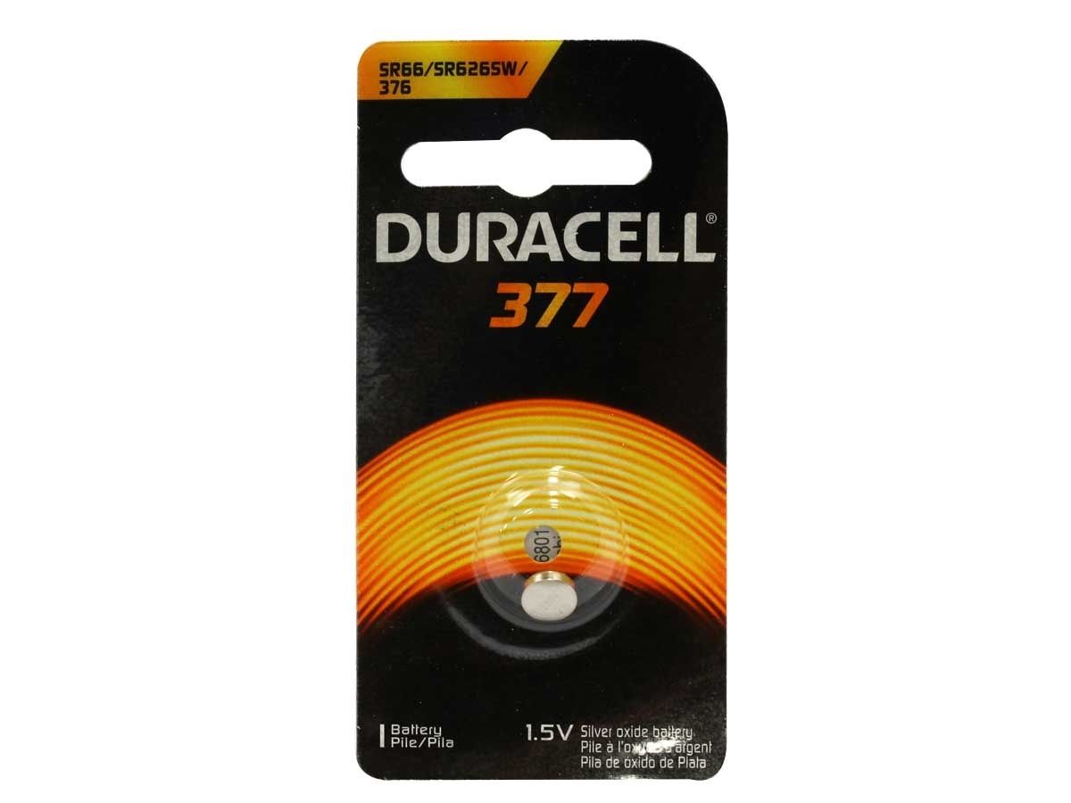 Duracell D377 1.55V Silver Oxide Watch Battery - 1 Pack
