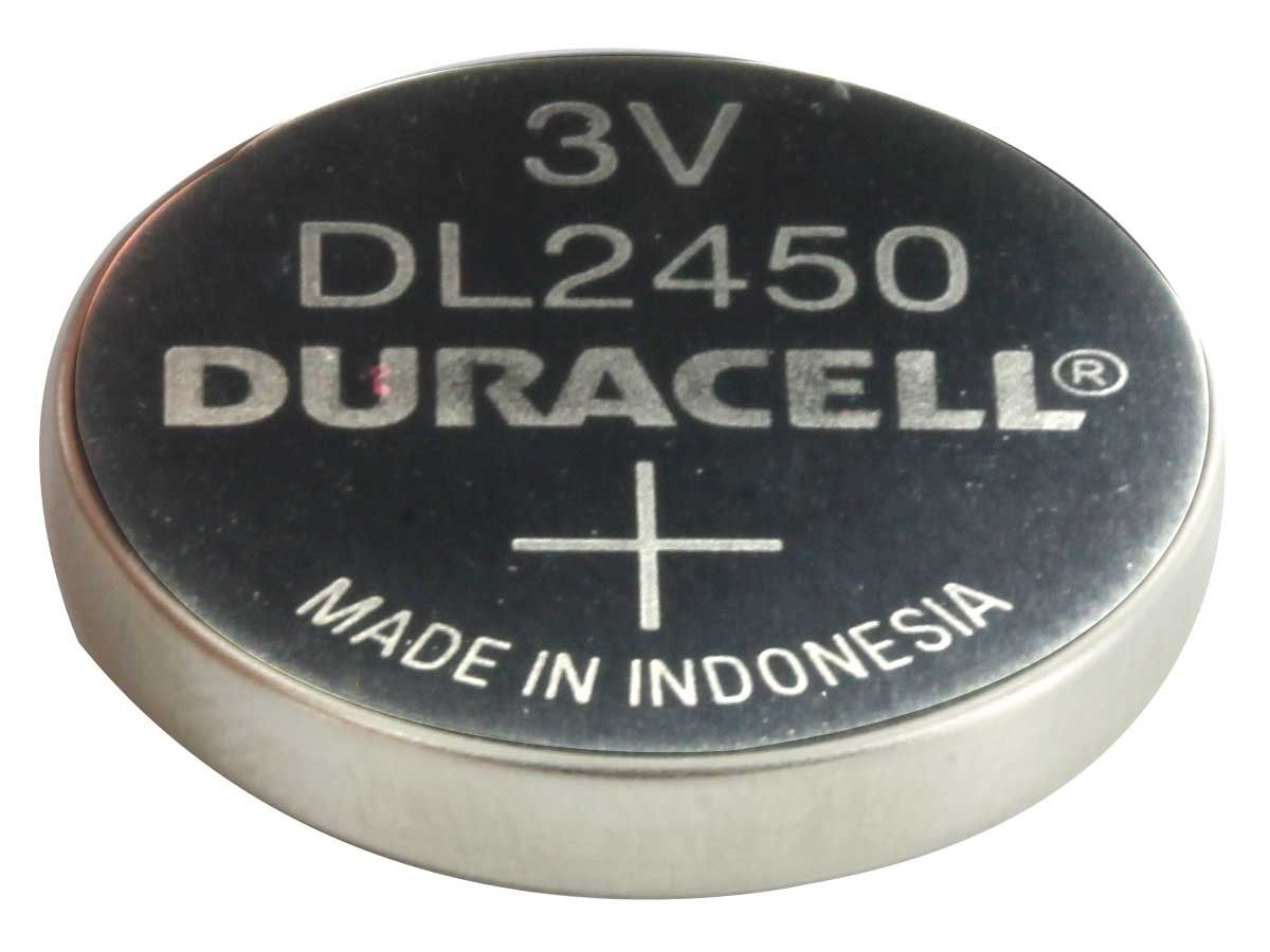 Duracell Duralock CR2450 3V Lithium Coin Cell Battery - Bulk