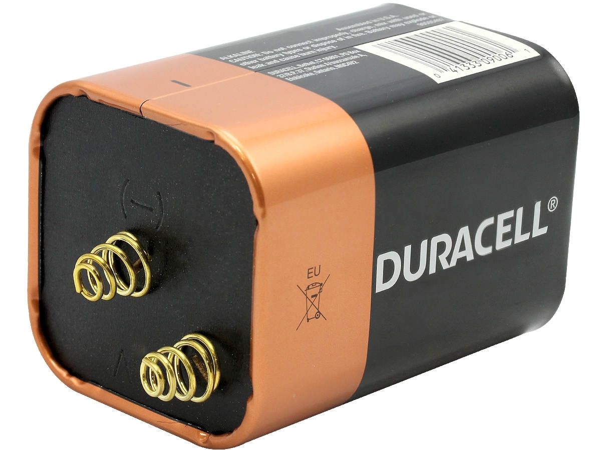Duracell Alkaline Lantern Battery, Non-Rechargeable, 6V