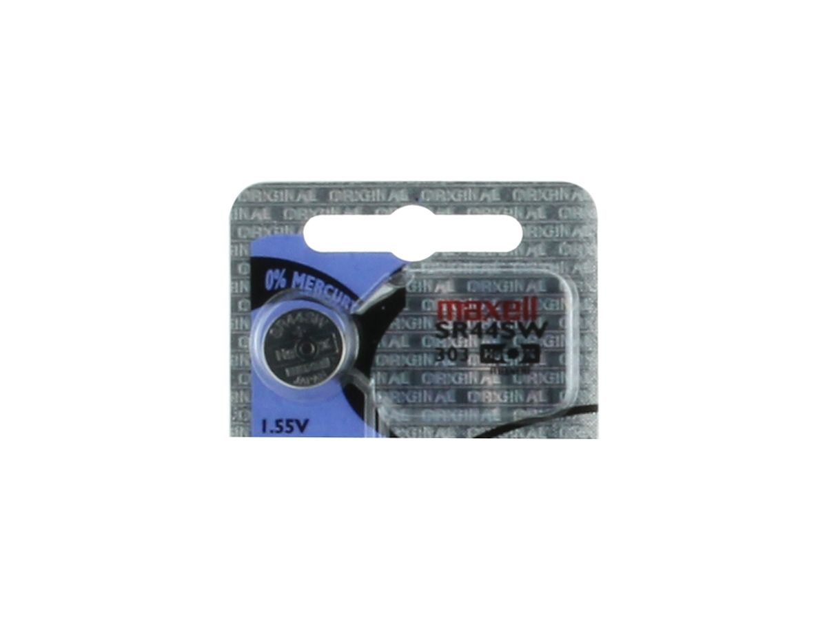 Maxell LR44 1.5V Alkaline Coin Cell Battery (A76 76A AG13 L1154 G13 V13GA  357) - 1 Piece Tear Strip, Sold Individually