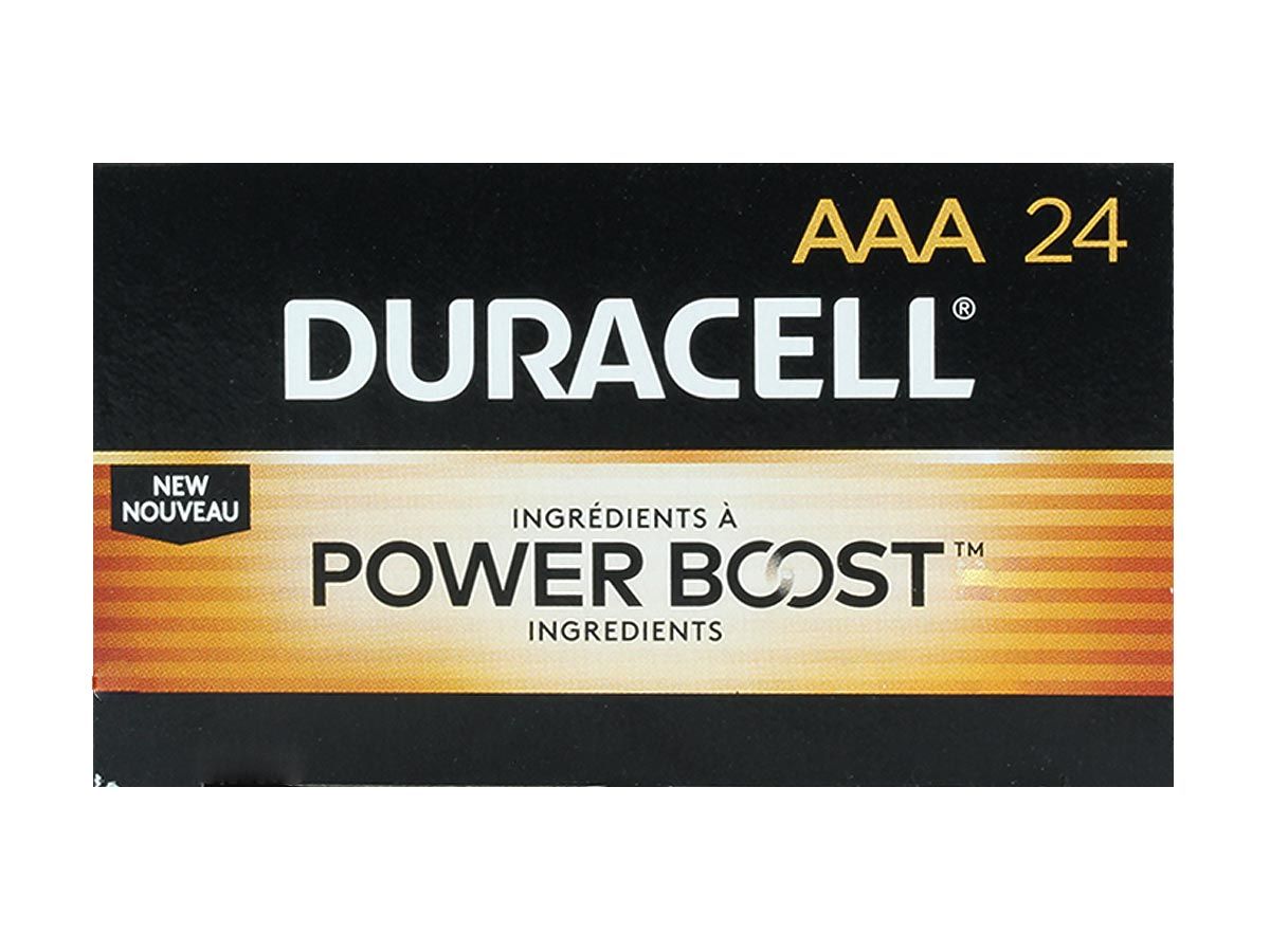 Duracell Coppertop Power Boost AAA Alkaline Batteries - Box of 24