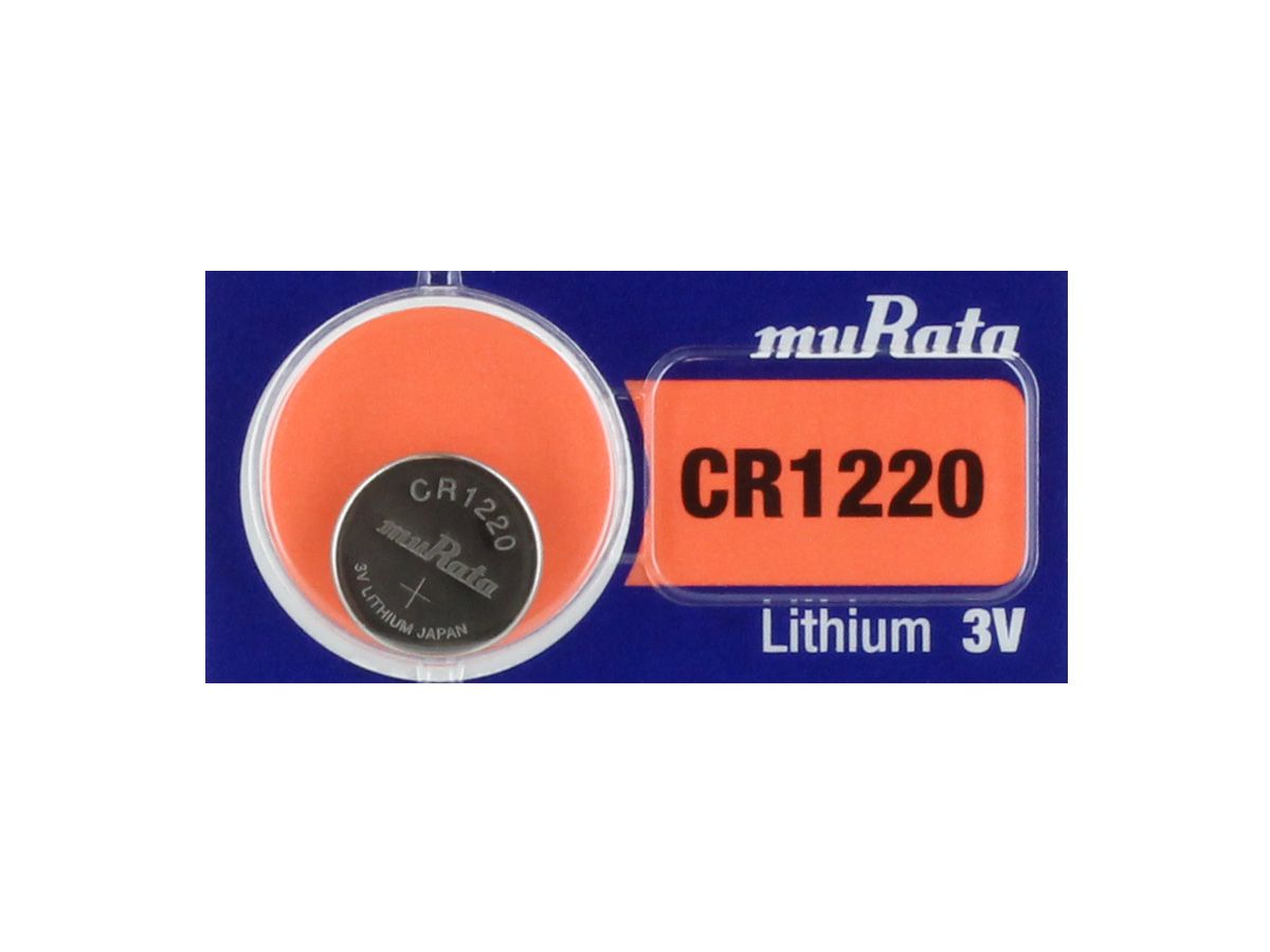 CR1220 Lithium Battery, 2-pack 