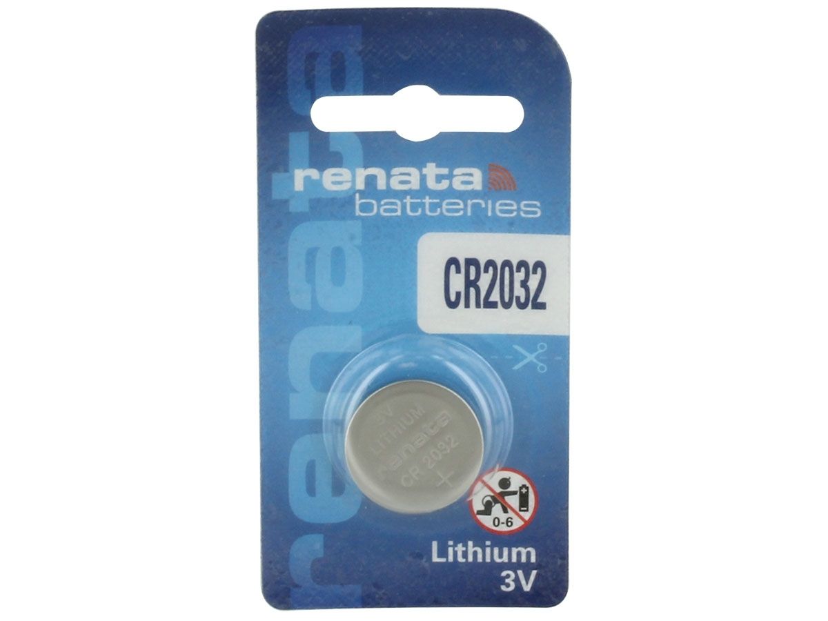 Renata CR2032 Lithium 3V Coin Cell Battery, Bulk