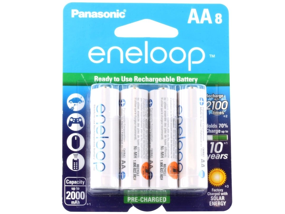 Panasonic eneloop AA Rechargeable Ni-MH Batteries BK-3MCCA16FA