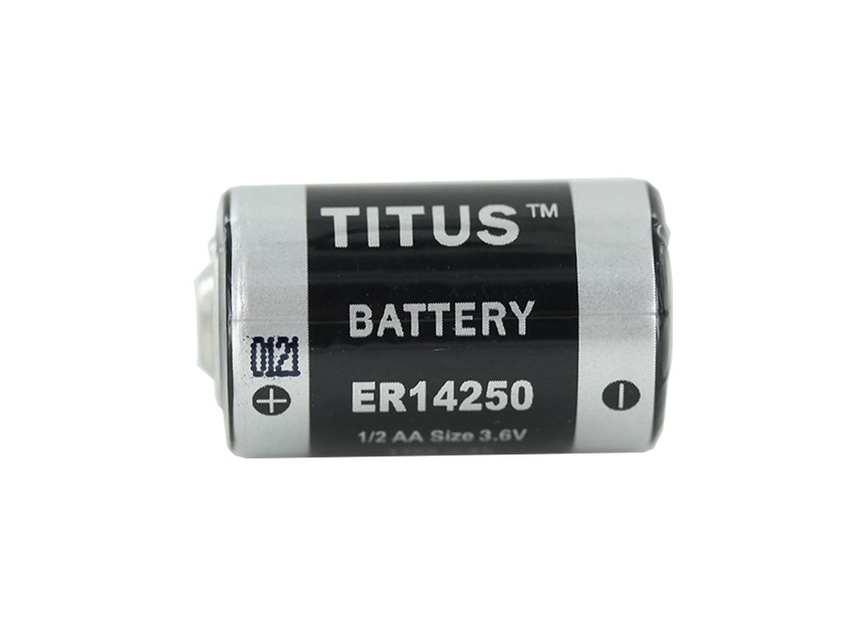 Titus ER14250 1/2 AA 1200mAh 3.6V LiSOCI2 Button Top Battery