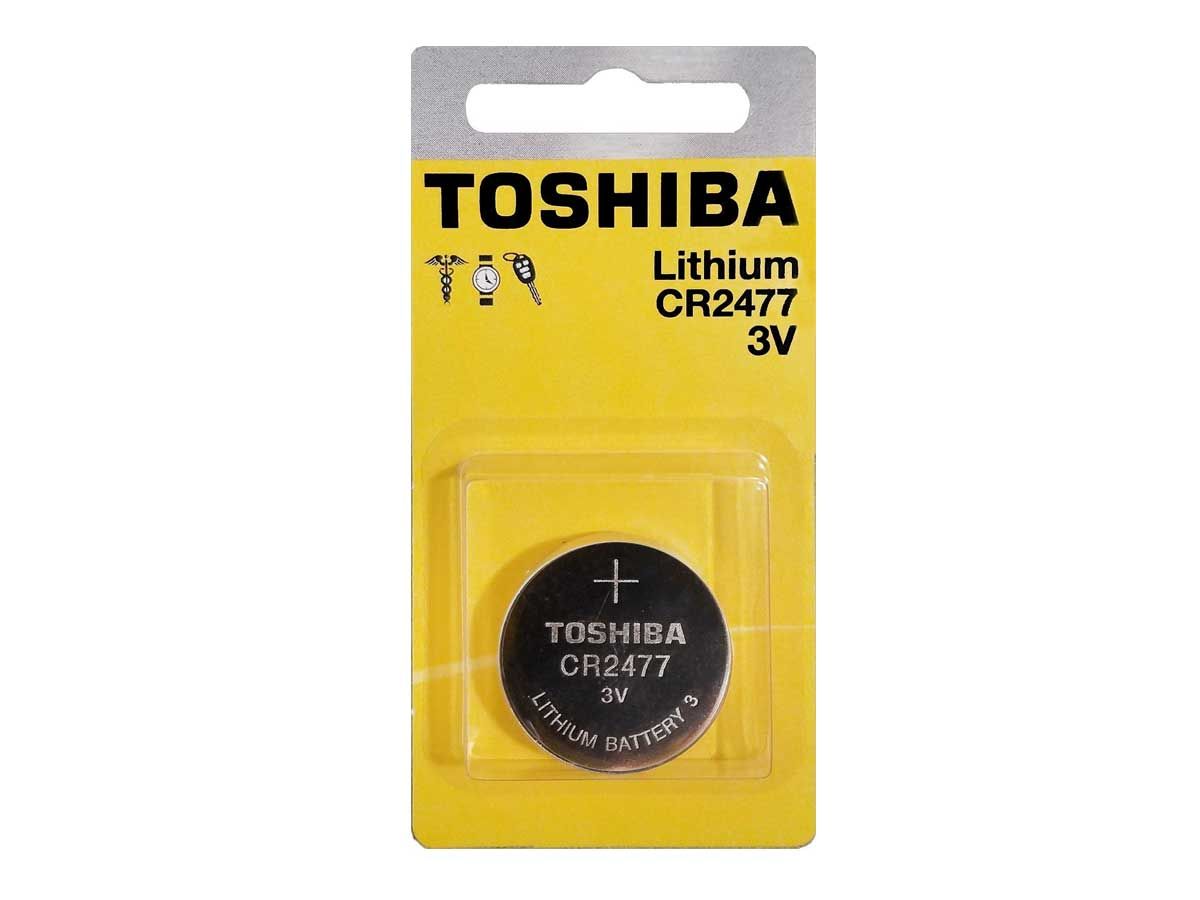 Toshiba CR2477 1000mAh 3V Lithium (LiMnO2) Coin Cell Battery