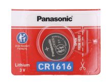Panasonic CR1616 55mAh 3V Lithium (LiMnO2) Coin Cell Battery - 1 Piece Tear Strip, Sold Individually