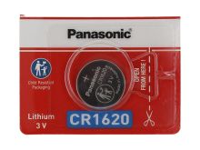 Panasonic CR1620 75mAh 3V Lithium (LiMnO2) Coin Cell Battery - 1 Piece Tear Strip, Sold Individually