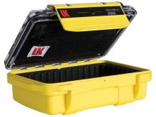 Underwater Kinetics 206 UltraBox Equipment Case - 5.5 x 3.5 x 2 - Yellow - Clear Lid - Padded Liner (08161)