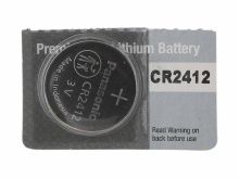 Panasonic CR2412 100mAh 3V Lithium (LiMNO2) Coin Cell Batteries - 1 Piece, Sold Individually