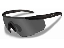 Wiley X Saber Advanced Changeable Sunglasses with High Velocity Protection - Matte Black Frame with Smoke Grey Lenses (302)