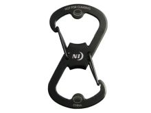 Nite Ize S-Biner Ahhh - Stainless Steel Double-Gated Carabiner Clip with 2 x Bottle Openers - Black (SBO-03-01)