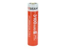 Acebeam IMR 18650 3100mAh 3.6V Protected High-Drain 20A Lithium Ion (Li-ion) Button Top Battery with USB-C Charging Port